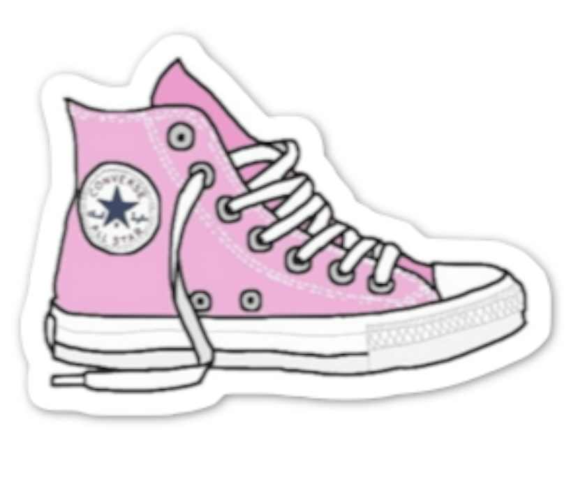 Pink Converse Sticker
